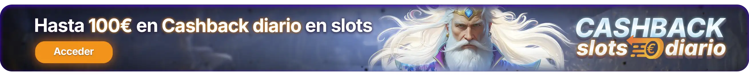 Cashback en slots todos los días