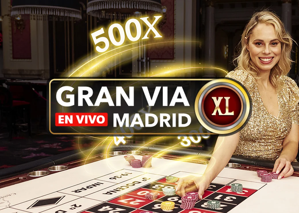Juega online a la Ruleta Gran Vía XL en directo desde Madrid