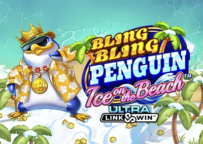 Bling Bling Penguin: Ice On The Beach